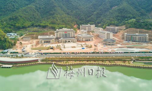 大埔縣委黨校遷建項(xiàng)目建設(shè)現(xiàn)場(chǎng)。